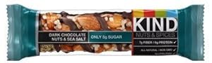 Kind Dark Chocolate Nuts and Sea Salt Bar, 1.4 Ounce -- 12 per case.