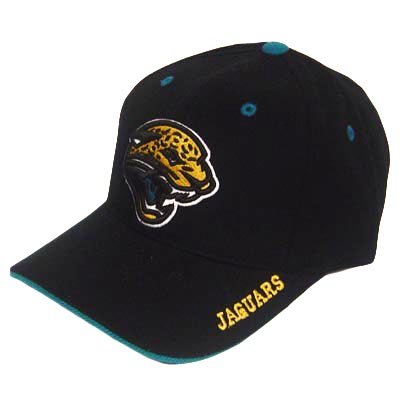 NFL JACKSONVILLE JAGUARS BLACK ANNCO POLYESTER HAT CAP