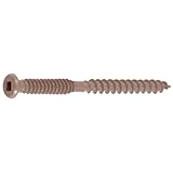 FastenMaster FMTR9212-350DR 2-1/2-Inch TrapEase I Composite Deck Screw, Dark Redwood, 350-Pack