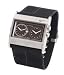 Sporting Goods : Nike Oregon Series Square Leather Analog Watch - Black/Black/Dark Silver - WA0054-093