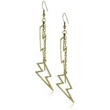 Monserat De Lucca Brass Lightning Bolt Earring