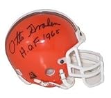 Otto Graham Autographed/Hand Signed Helmet Cleveland Browns Throwback Authentic Mini signed ''HOF 19