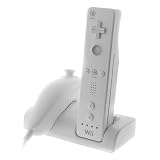Remote Control Battery + Charging Station / Nunchuck Dock Station for Nintedo Wii