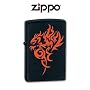 Zippo Lighter Hidden Dragon, Black Matte