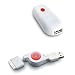 Confronta prezzi Lovemytime EM090929500 Alimentatore USB Compatto + Cavo USB Retrattile per iPhone