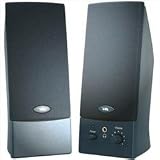 Cyber Acoustics CA-2012RB CA-2012 2 PC 2 W SPEAKERS WITH CLOTH GRILL & HEADPHONE JACK BLACK