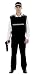 police vest and cap mens fancy dress one size