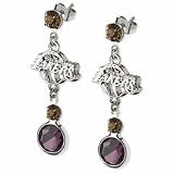Los Angeles Lakers Crystal Logo Earrings