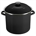 Le Creuset 6 Quart Enamel-on-Steel Stockpot, Black Onyx