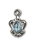 Two-Tone SS/GP Miraculous Pendant with Gold Filled Lite Curb Chain 18 inch