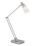 LED Tischleuchte, 1-flammig, matt/chrom – Fischer 43851