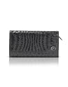 Francesco Biasia Freedom - Woven Leather Continental Wallet Black