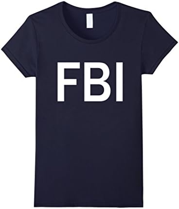 Women's Federal Bureau Of Investigation Law Enforcement FBI T-Shirt Small Navy