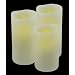 Mark Feldstein & Associates B456MT Flameless LED Vanilla-Scented Candle Pillar with Auto On/Off Timer, Set of 3