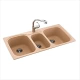 Swanstone KSTB4422.015 Classics Triple Bowl Kitchen Sink