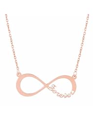 Sterling Silver Forever Infinity Necklace