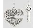 Sterling Silver Key to My Heart Charm Set Amulet Necklace Pendant Women's Men's Jewelry