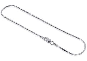 Sterling Silver 1.5mm Snake Chain Anklet 11 inch Ankle Bracelet with Lobster Clasp