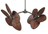 12 Oil Rubbed Bronze Caruso Ceiling Fan - 18 Composite Woven Bamboo Blades