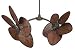 6 Oil Rubbed Bronze Caruso Ceiling Fan - 22 Narrow Oval Natural Palm Leaf Blades