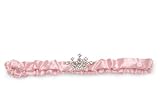 Mud Pie Baby If the Tiara Fits Pink Satin Crown Headband