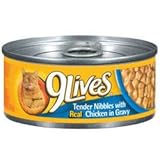9Lives Tender Nibbles with Real Chicken in Gravy Canned Cat Food (24/5.5-oz cans)