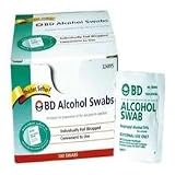 BD Alcohol Swabs Thicker, Softer, 100 Individually Foil Wrapped