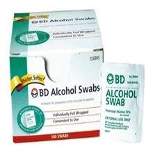 BD Alcohol Swabs 100each