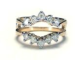 Diamond Ring Wrap Guard Insert Solitaire Enhancer 14k gold