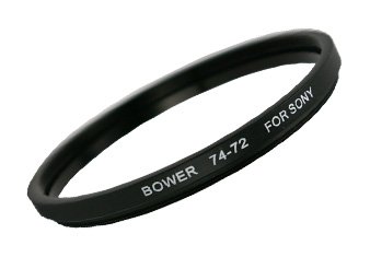 Bower 74mm to 72mm Step Down Black Ring Adapter FOR SONY DSC-H7 DSC-H9