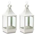 Set of Two Large Cutwork Garden Lantern