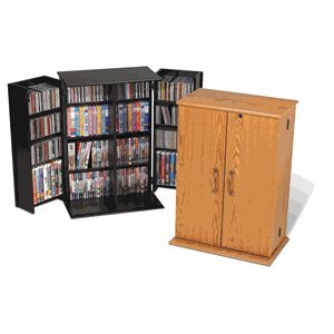 Media Storage Locking Cabinet - Black