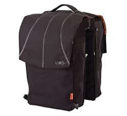 Knog Dutch Dog Double Bicycle Pannier (Black/Brown)
