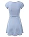 JJ Perfection Women's Cap Sleeve Casual Flare Skater Dress