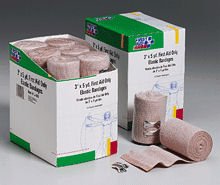 3 in. x5 yd. First Aid Only elastic (ace) bandage- latex free w/ two fasteners- 12 per dispenser box At Home Emergency