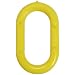 Accuform Signs PRC221YL Blockade Polyethylene Plastic Master Link, Yellow