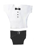 Baby Tuxedo T-Shirt & Diaper Cover Set