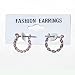 Fashion Earrings in Silver Tone 0.5 diameter - Jewelry Accessories