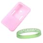 Skin Cover for Sony Walkman NWZ-E436 E438: Pink + Live*Laugh*Love Wristband!!!
