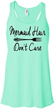 2016 Sleeveless "Mermaid Hair Don't Care" Printed Vest Tank for Women (Size XL)