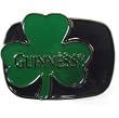 Mens Bioworld Guinness Clover Metal Belt Buckle