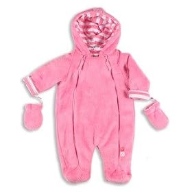 The Essential One - Fur Baby Snowsuit Pram suit EO5 Pink