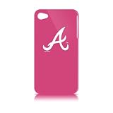 Tribeca  FVA4403 Varsity Jacket Pink Solo for iPhone 4, Atlanta Braves - Pink