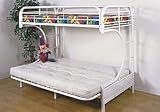 New C Style Twin/futon Bunk Bed White