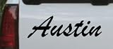 Black 30in X 9.0in -- Austin Car Window Wall Laptop Decal Sticker