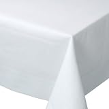 Now Designs 60 by 108-Inch Hemstitch Tablecloth, White