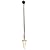 Quartz Pendulum 09 Rudraksha Seed Gunmetal Reiki Energy Crystal Healing