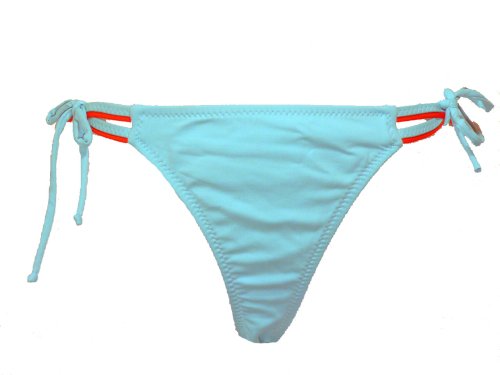 Becca Light Blue Brazilian Fit Bikini Bottom Large