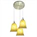 Manhattan 8.5 Bell Glass Disc Pendant Finish: Oil Rubbed Bronze, Glass Color: Cognac