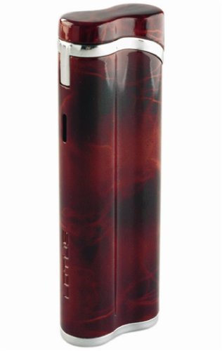 Lotus L3 Torch Flame Lighter Brown 'Marble' Lacquer/ Polished Chrome